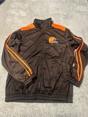 NFL Cleveland Browns Brown & Orange Kids Track Jacket